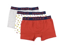 Name It grey melange pizza boxers (3-pack)